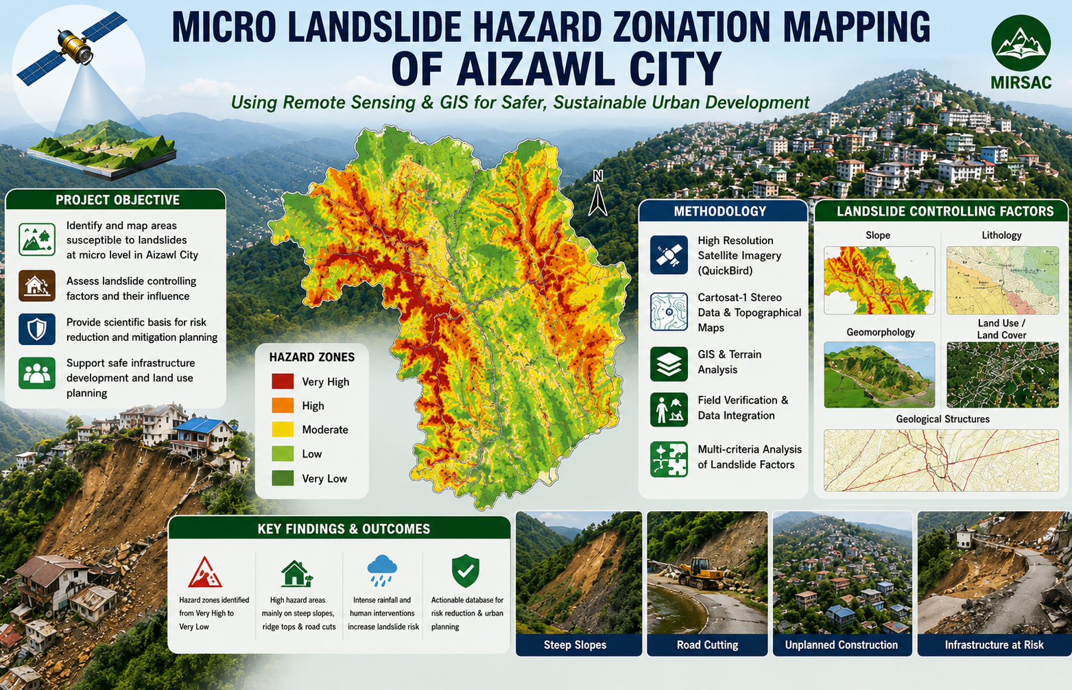 Micro Landslide Hazard Zonation Mapping of Aizawl City